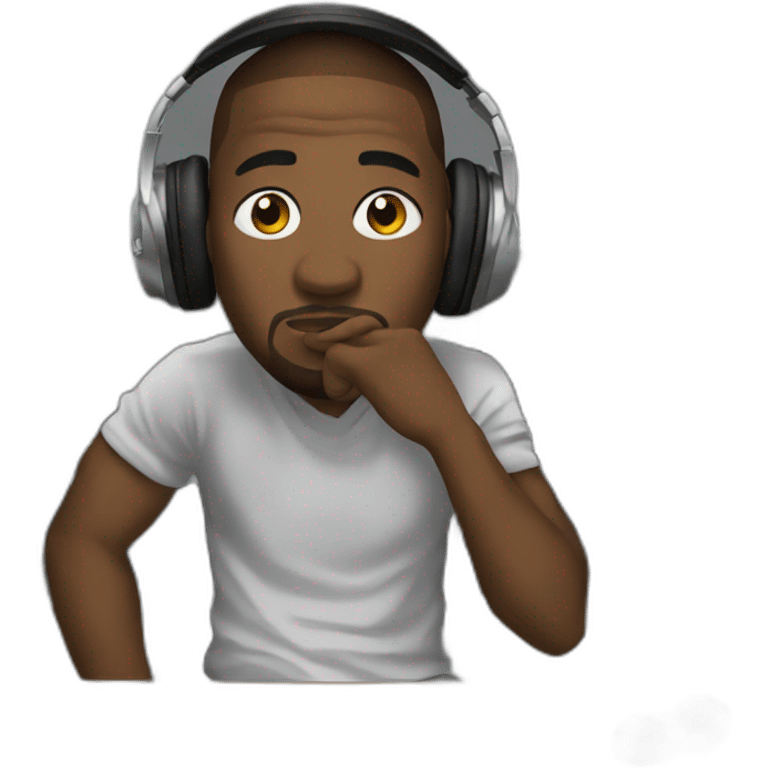 Rapper in the studio  emoji