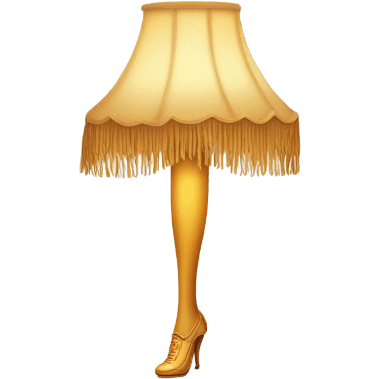 A Christmas story leg lamp emoji