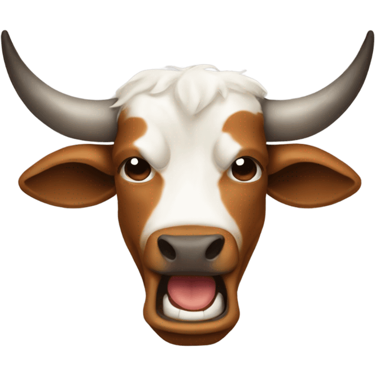 Longhorn bull crying  emoji