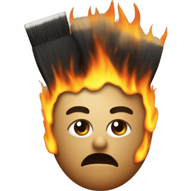 Artist Brush on Fire emoji