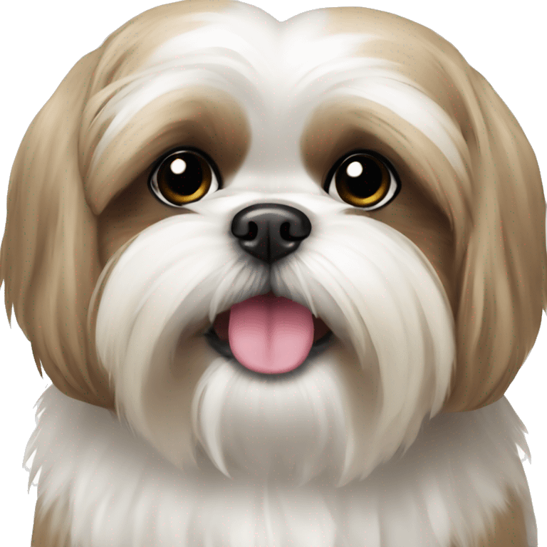 Very cute Shih tzu dog  emoji