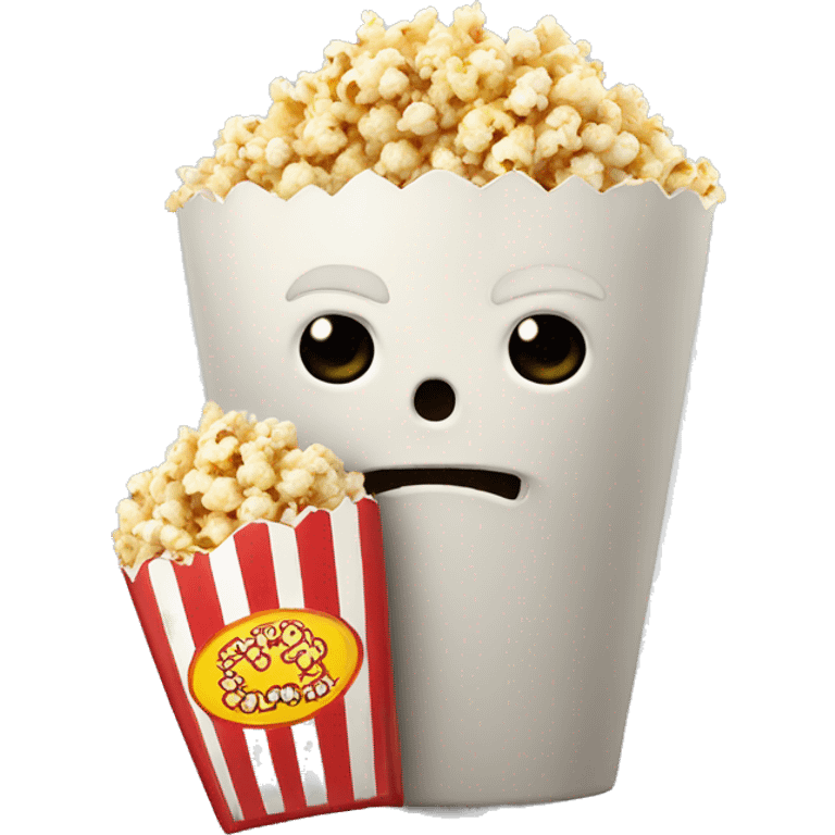 Raging popcorn emoji