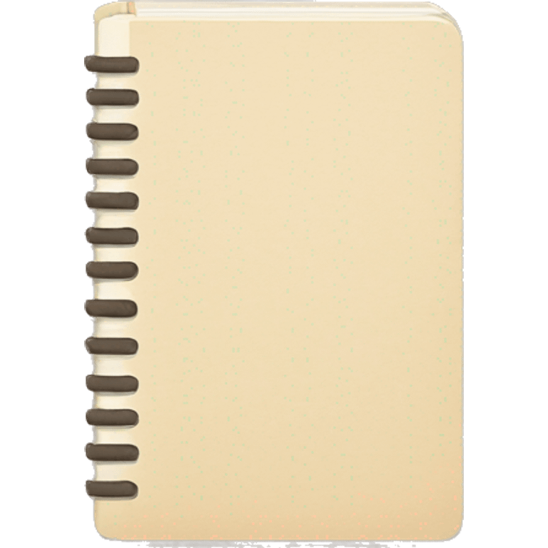 small beige notebook
 emoji