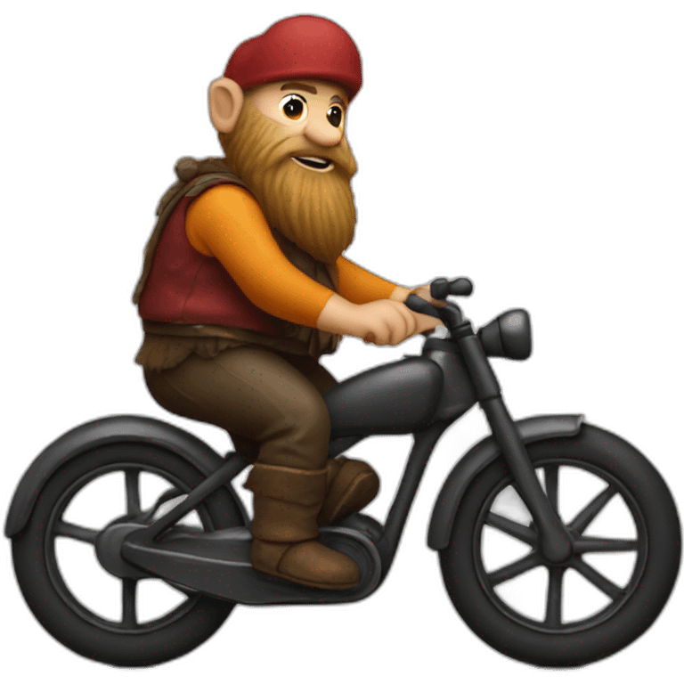 dwarf on bike emoji