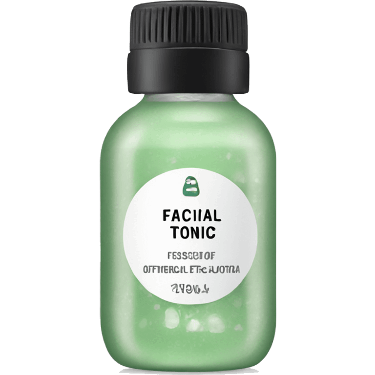 facial tonic with label emoji