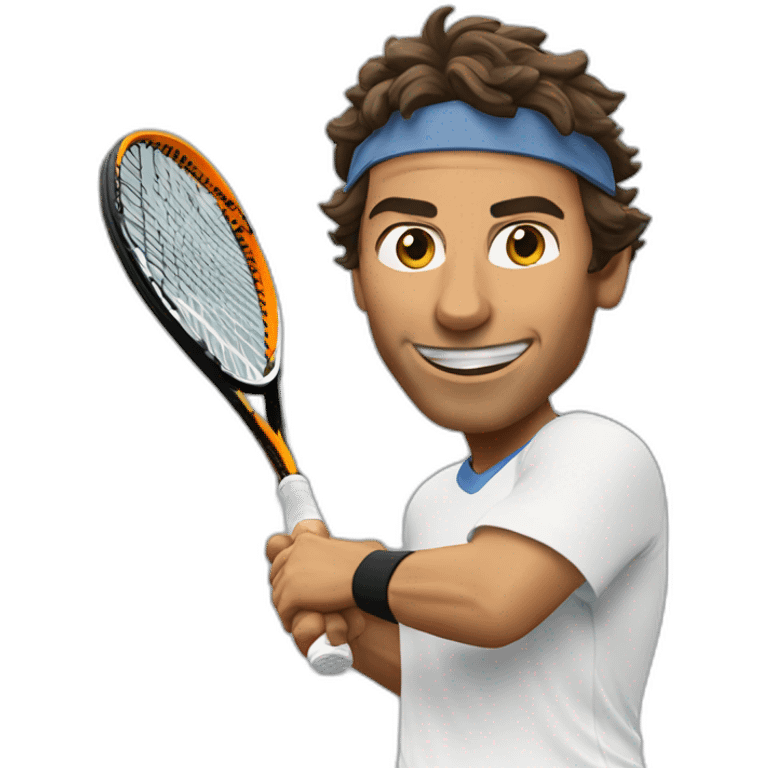 Nadal qui fait du tennis emoji