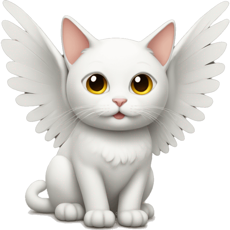 cat with wings indoors emoji