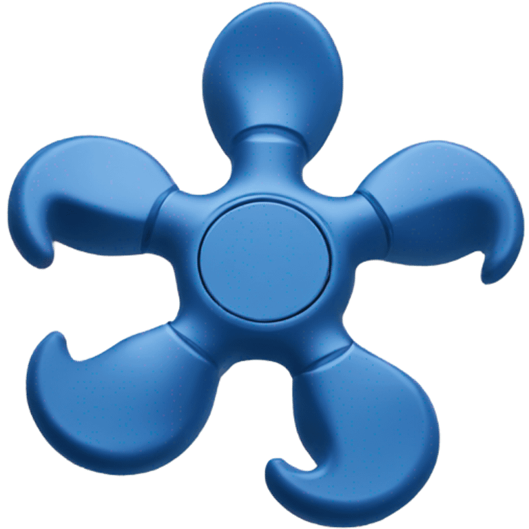 fidget spinner blue emoji