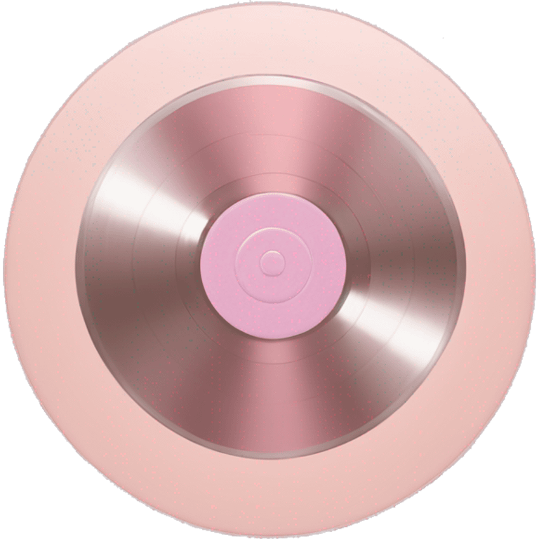 vinyl record light pink emoji