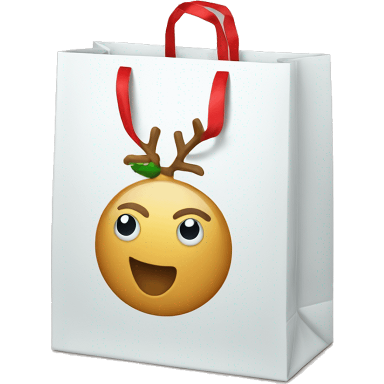 Christmas gift bag emoji