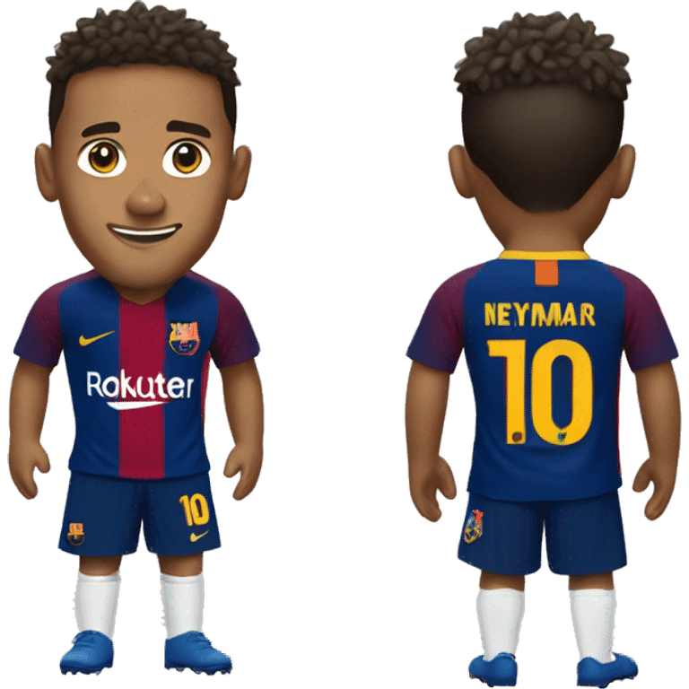 Neymar with barca jersey emoji