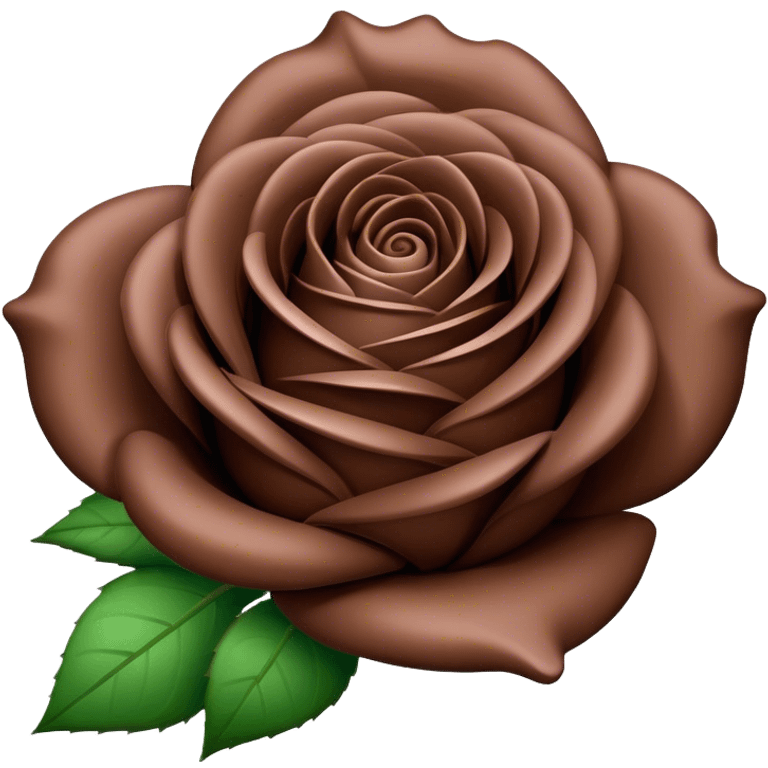 Chocolate rose emoji