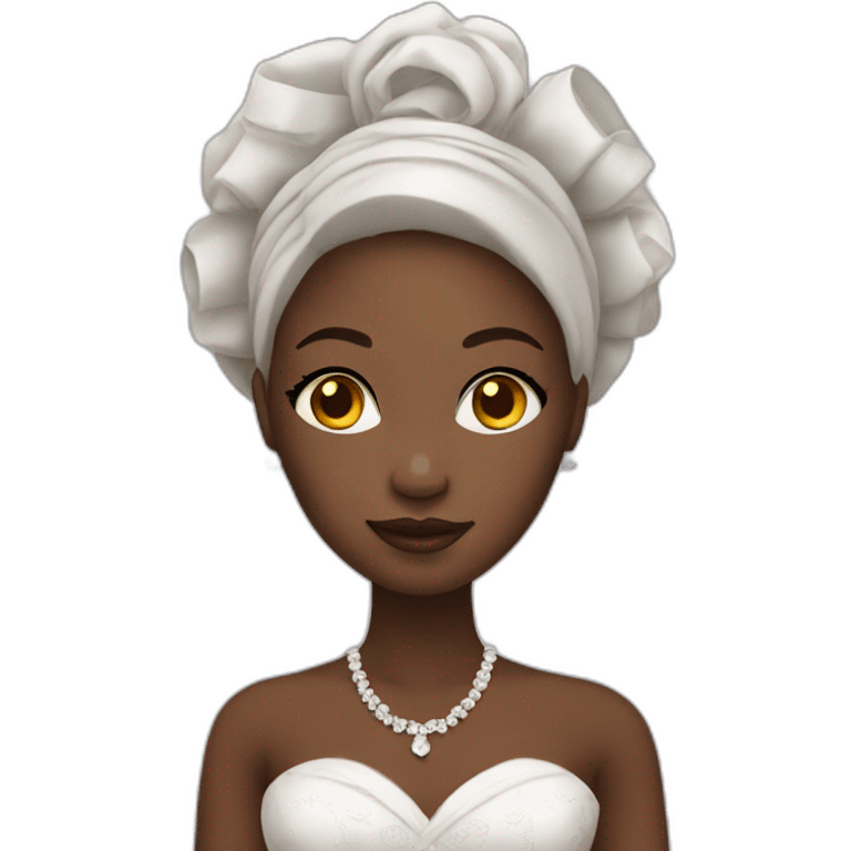 Nigerian woman in wedding attire emoji