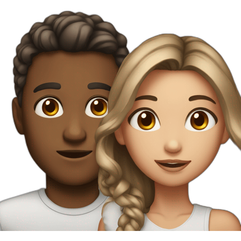 Boy 30 year old and beauty girl emoji