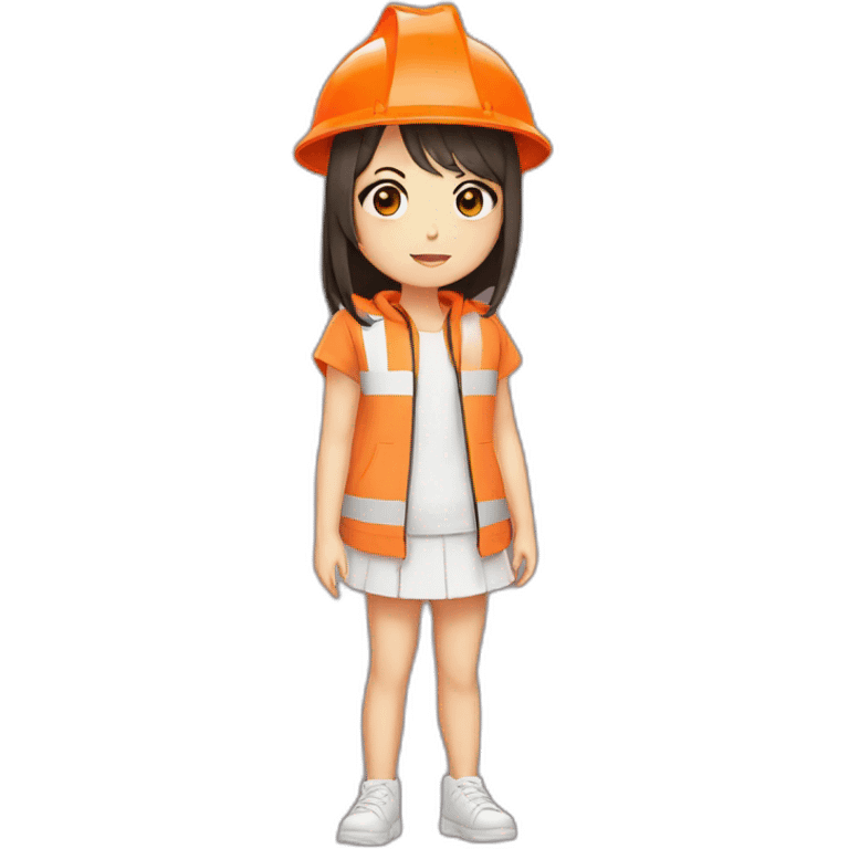 Anime girl traffic cone emoji