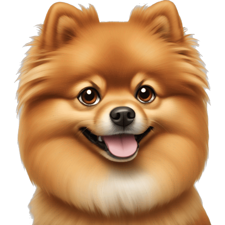 London is Pomeranian spitz color orange  emoji