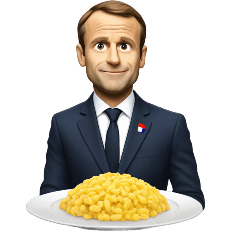 macron qui mange emoji