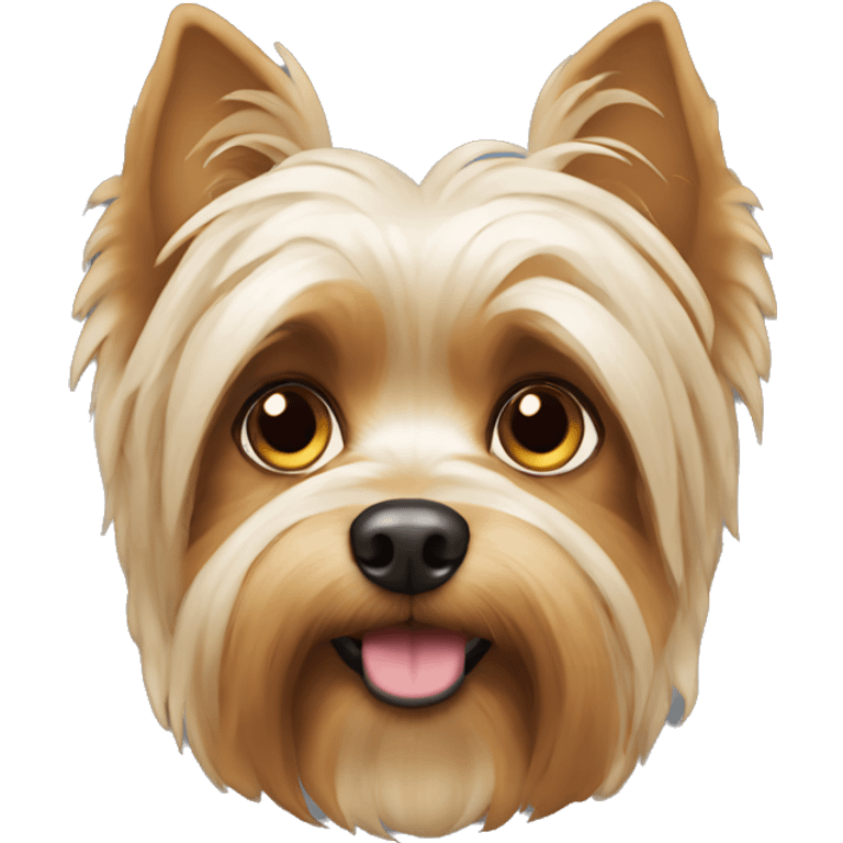 Cabeza de perro yorkshire  emoji