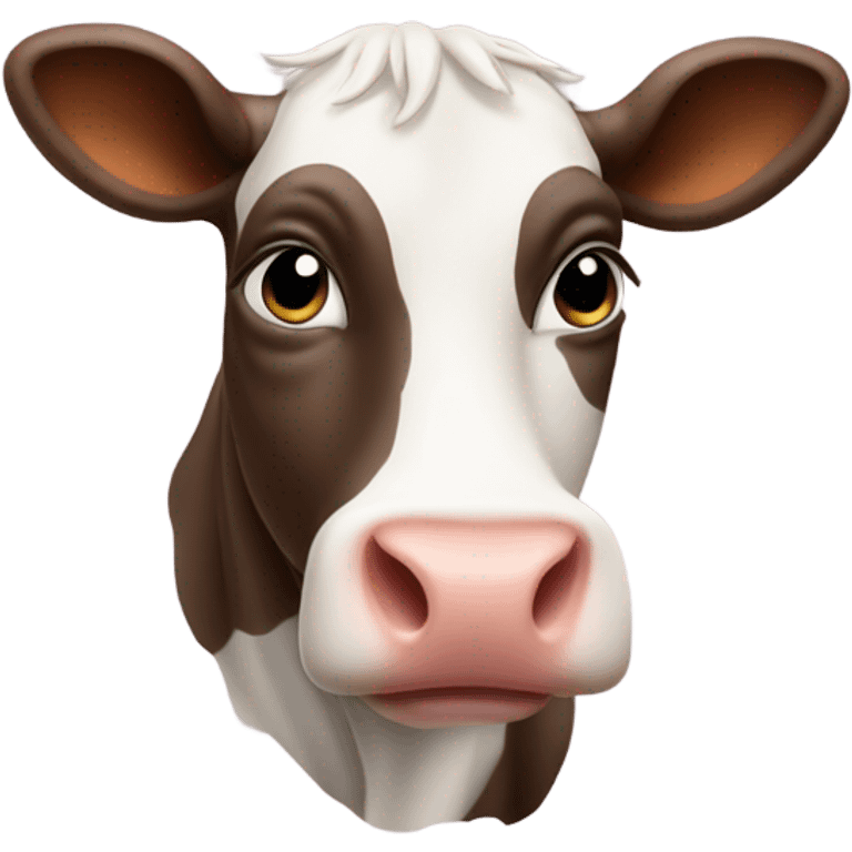 Cow with a tiny head emoji