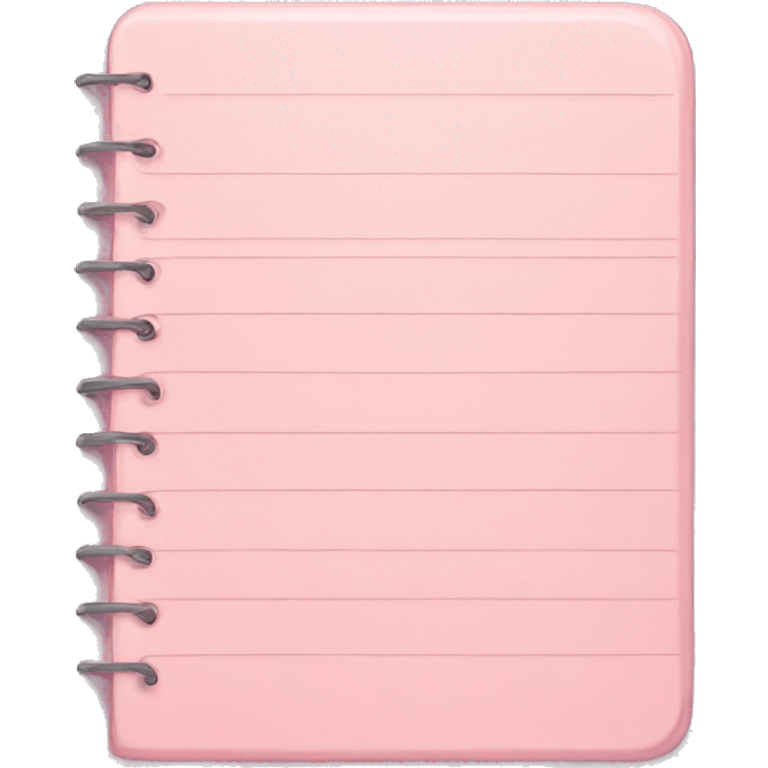 light pink notepad emoji