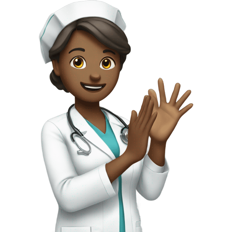 nurse clapping emoji