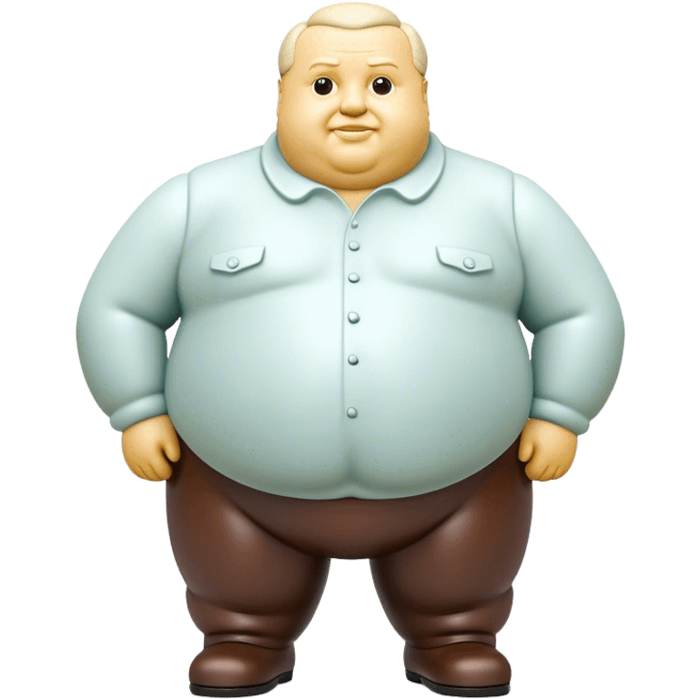 Cinematic Realistic Botero Sculpture Emoji, depicted as an exaggerated voluminous sculpture in the signature style of Fernando Botero, rendered with rich textures and vibrant artistic lighting that captures its playful grandeur. emoji