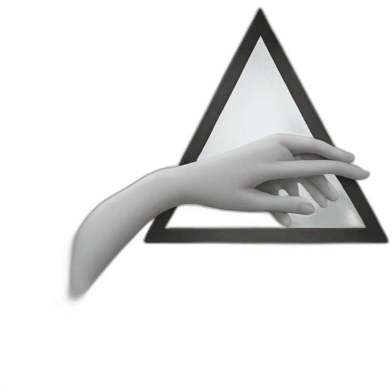 Hands that form a triangle emoji