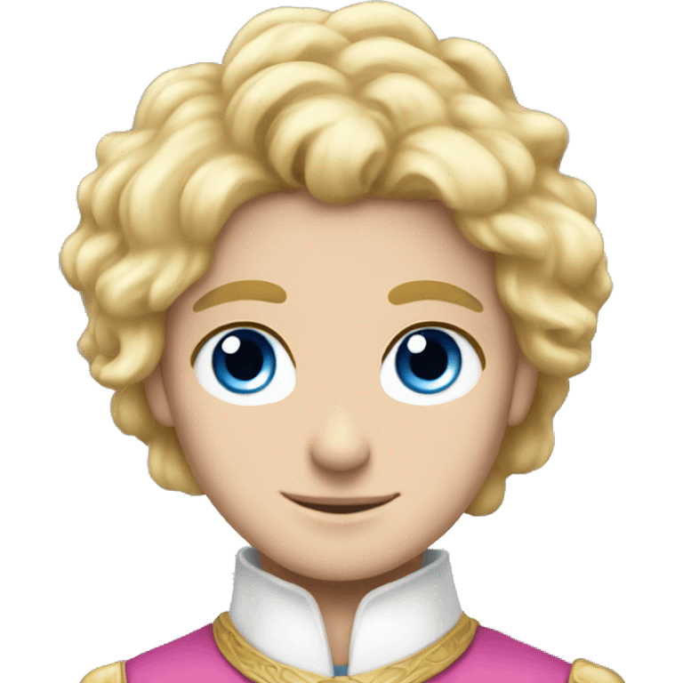 princes blond hare blue eye pink emoji