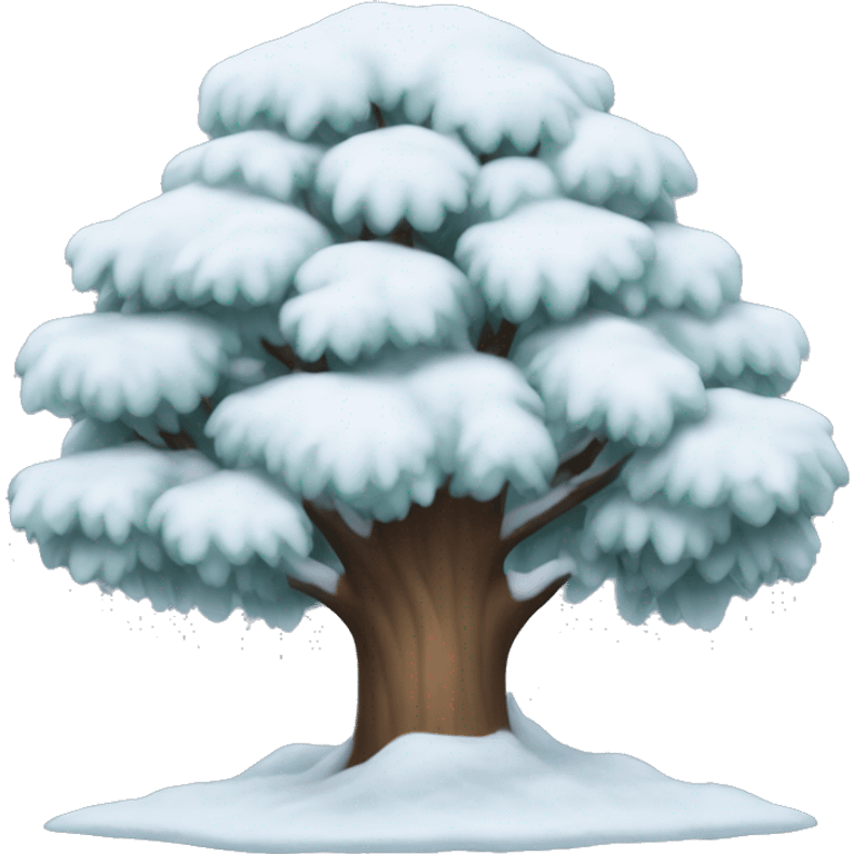 snowy tree emoji