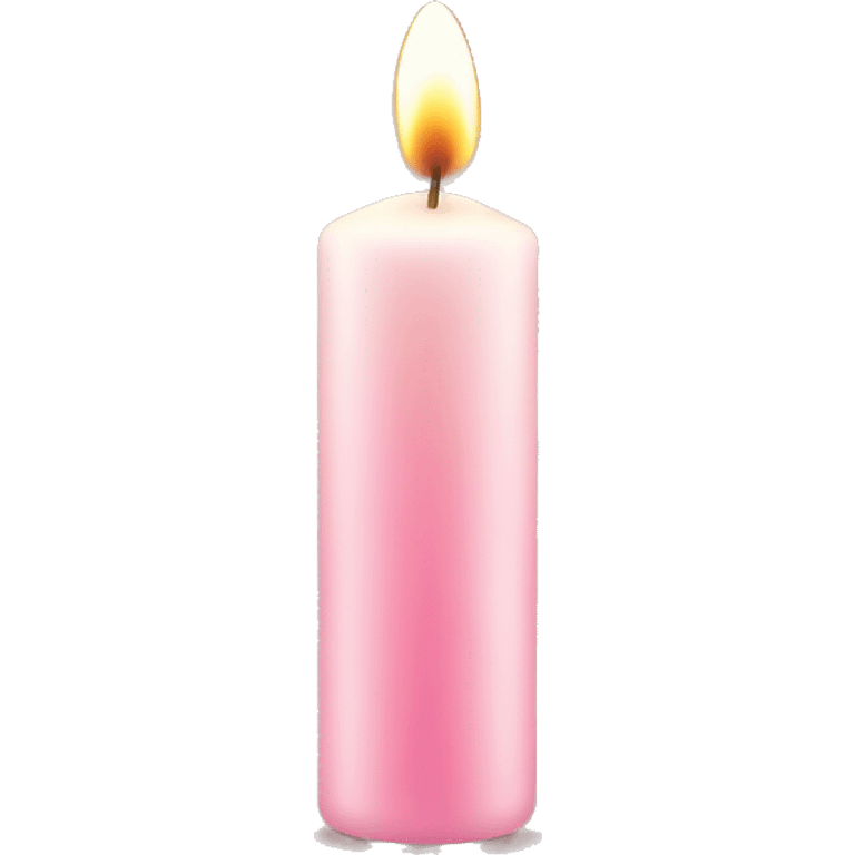 light pink candle emoji