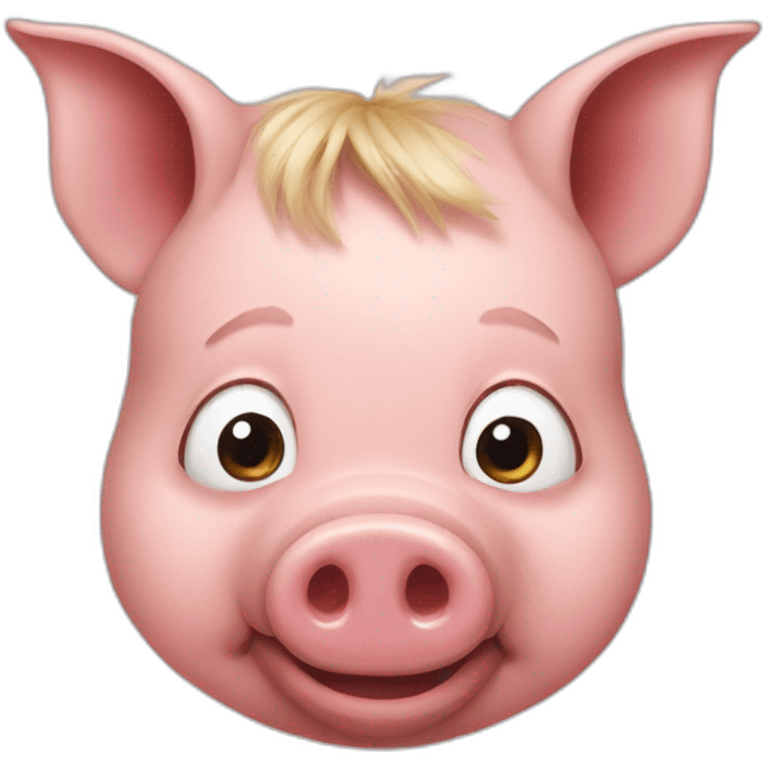 David Cameron as a pig emoji