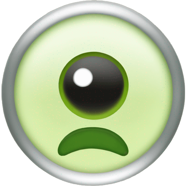 smiley emoji with cucumber eyes emoji