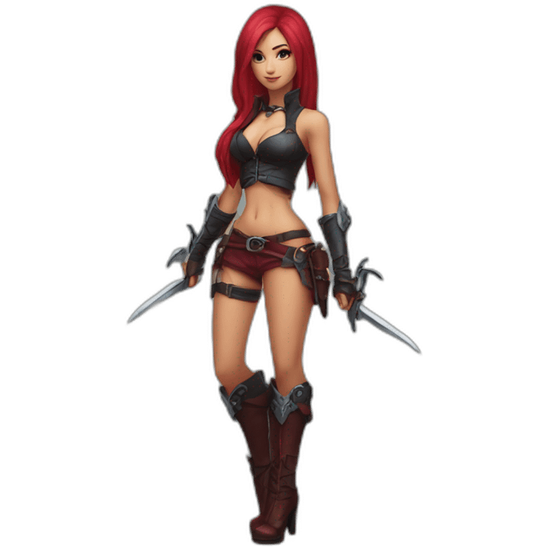 Katarina posing legs sfw emoji