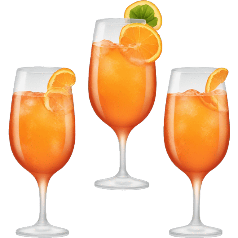 Three ladys drinking aperol spritz emoji