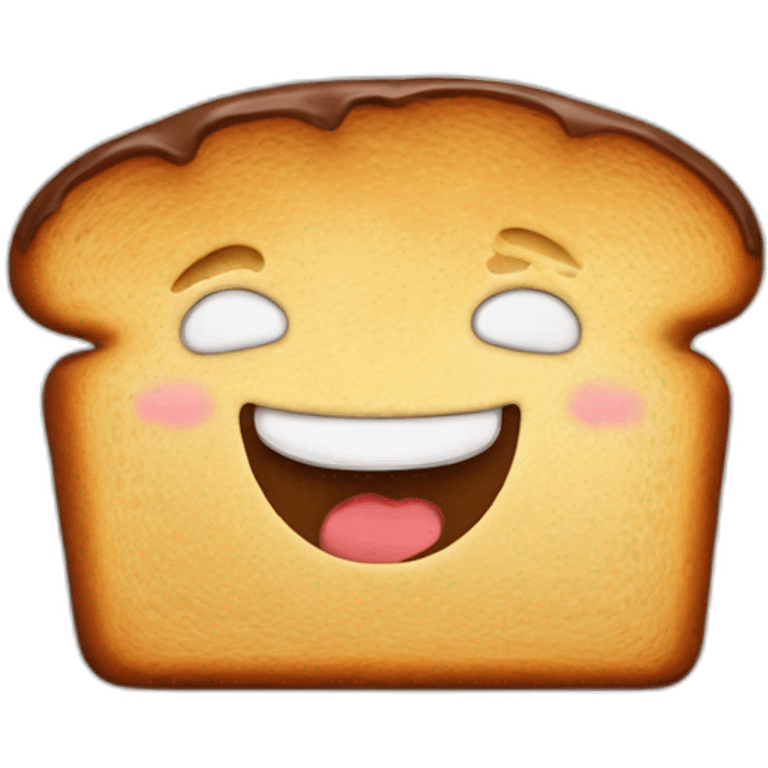 Bread with chocolate emoji