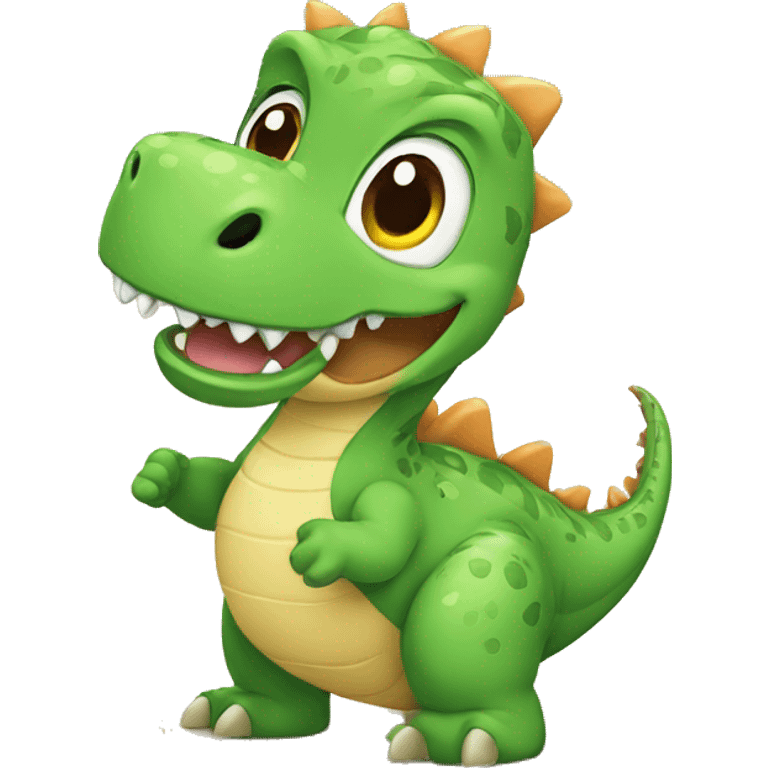 dinosaurio bebe sonriendo  emoji