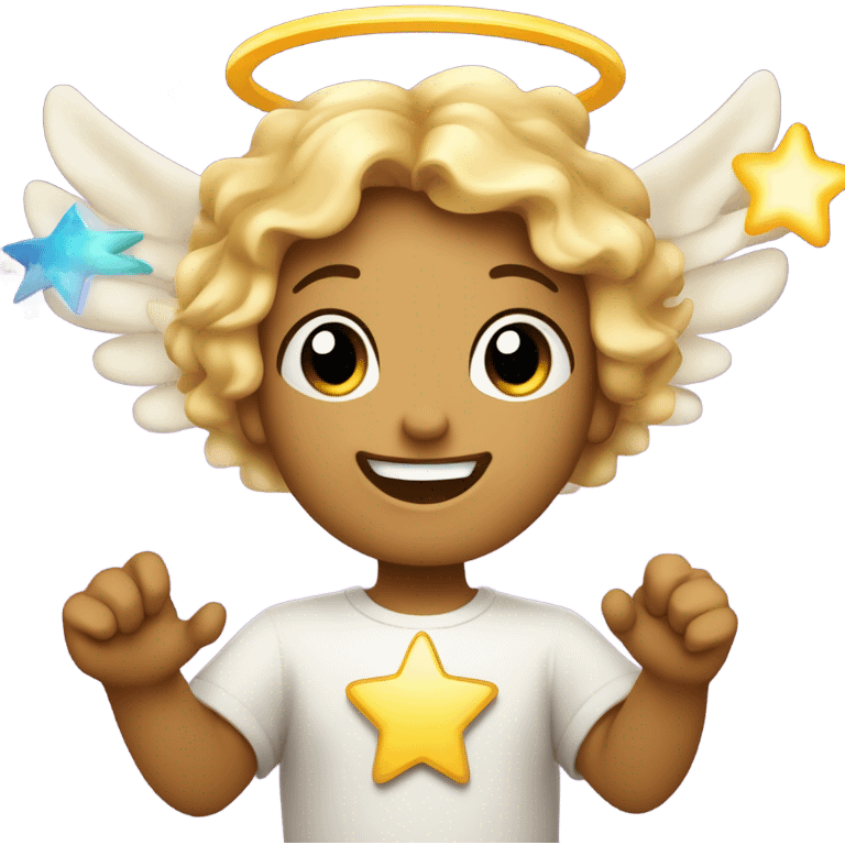 Emoji fun and emoji angel emoji