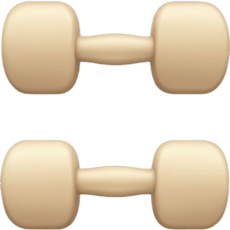 Beige weights emoji