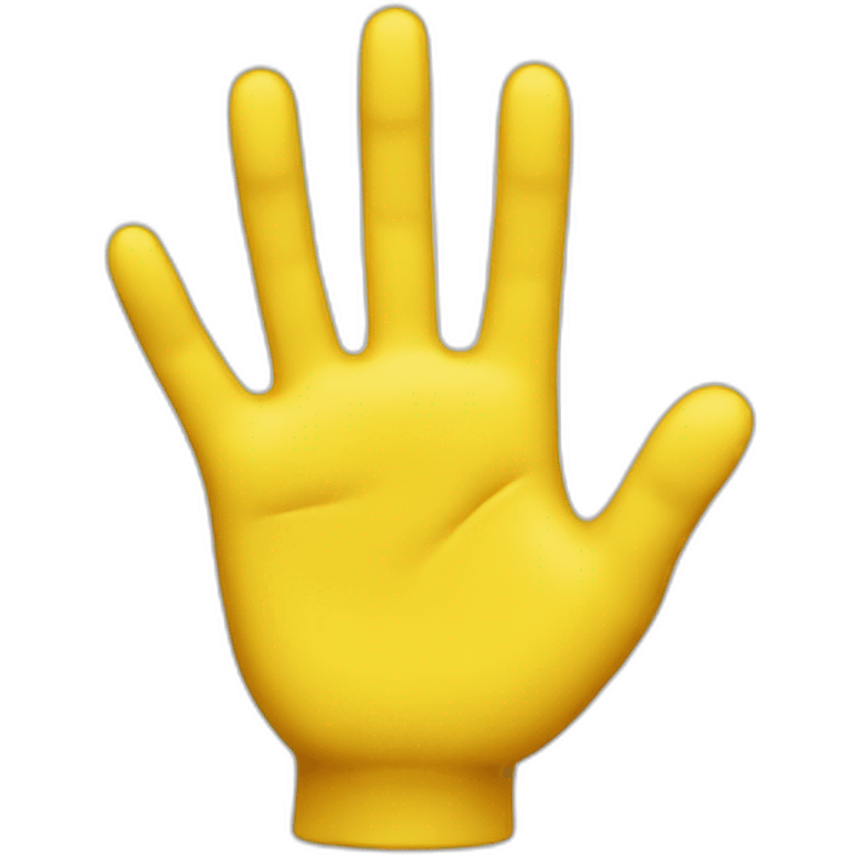 yellow-hand emoji