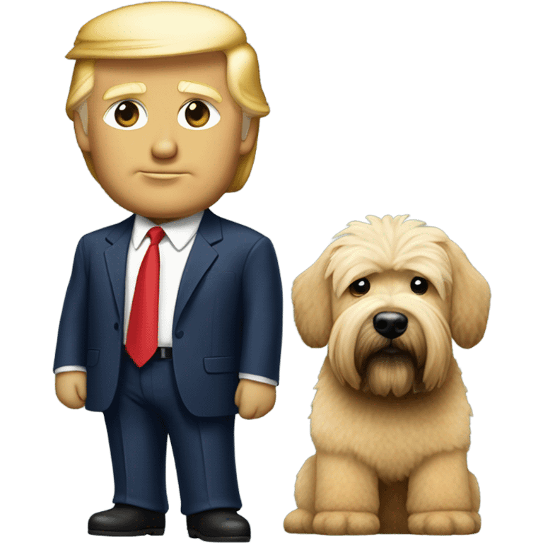 Donald trump and wheaten terrier emoji