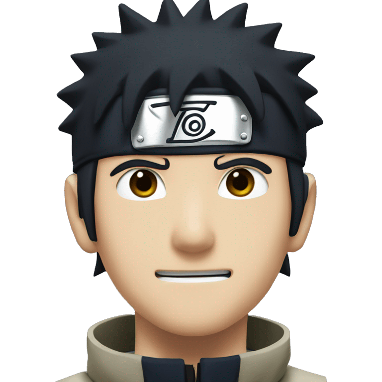 naruto from naruto with dark hair color emoji