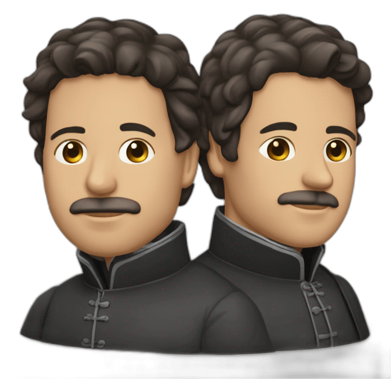 Juan Vicente Gómez y Francisco de Miranda emoji