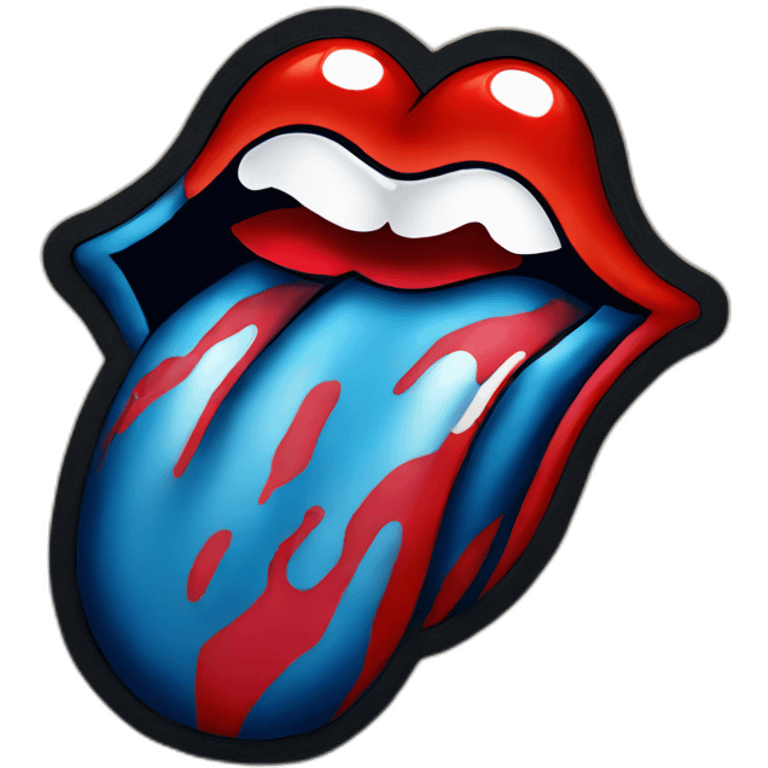 rolling stones logo emoji