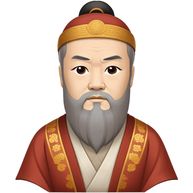 Cinematic Realistic Confucius Portrait Emoji, depicted as a wise ancient philosopher in traditional robes with a serene, contemplative expression, rendered with soft timeless textures and harmonious natural lighting that captures his enduring wisdom. emoji