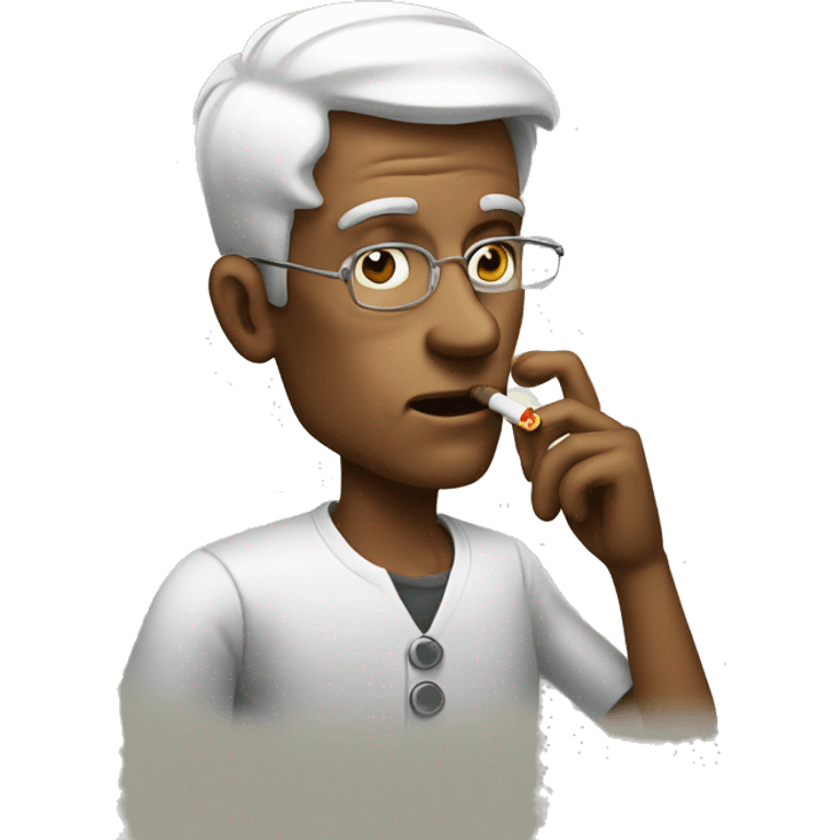 man smoking emoji