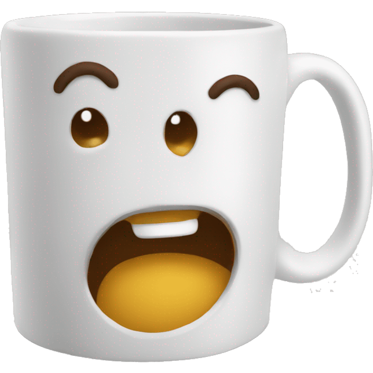 Mug whit footh emoji