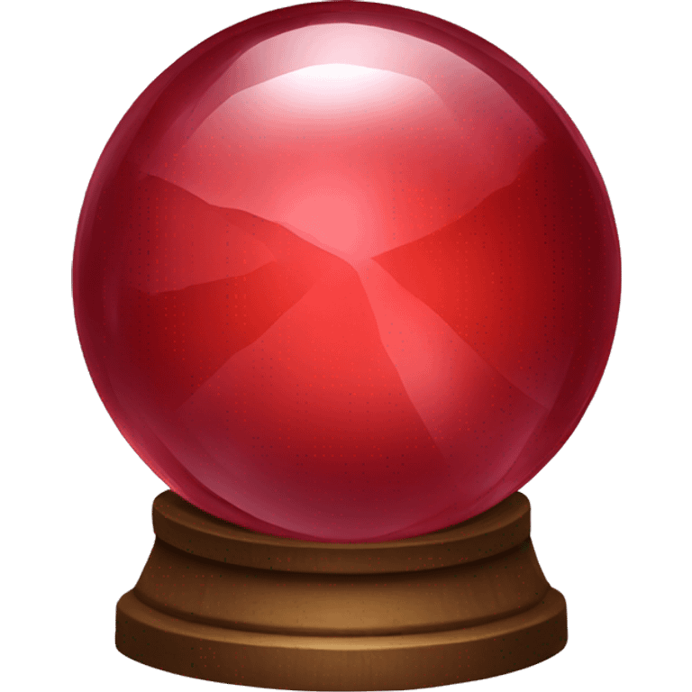 red crystal ball emoji