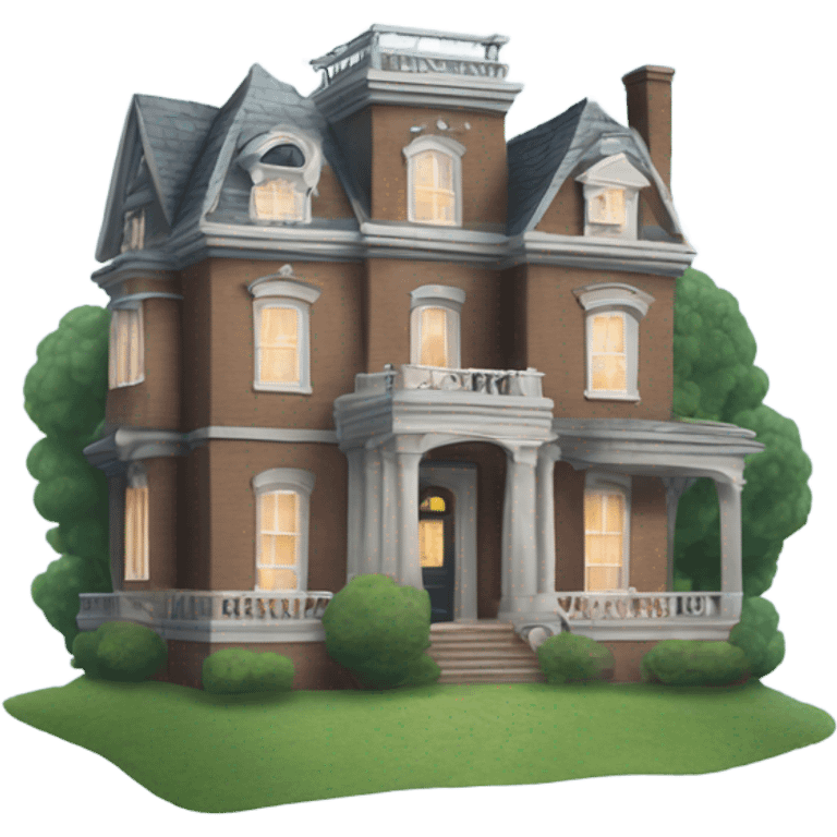 mansion with ghosts ￼ emoji