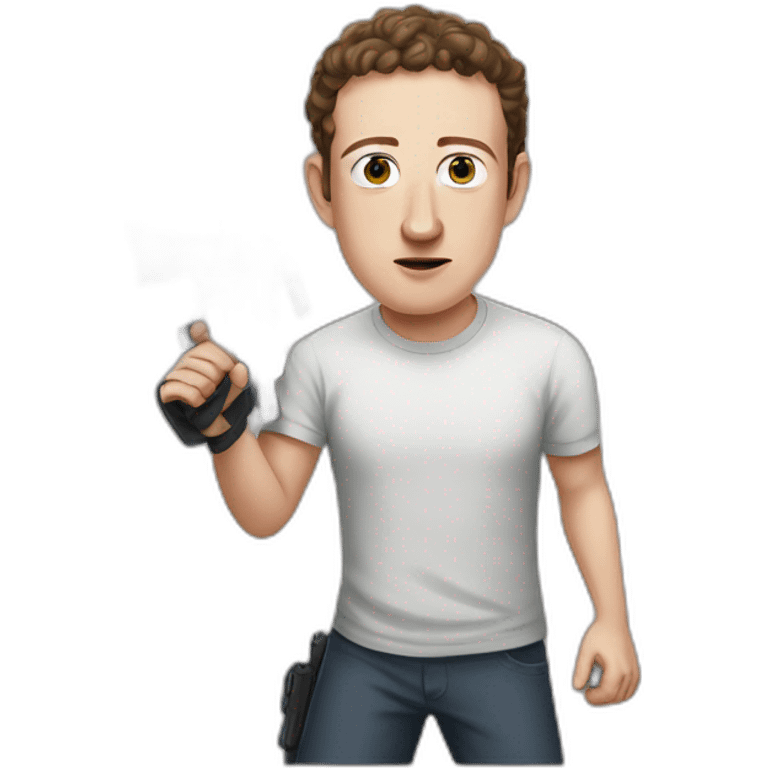 mark zuckerberg fighting for gaza emoji