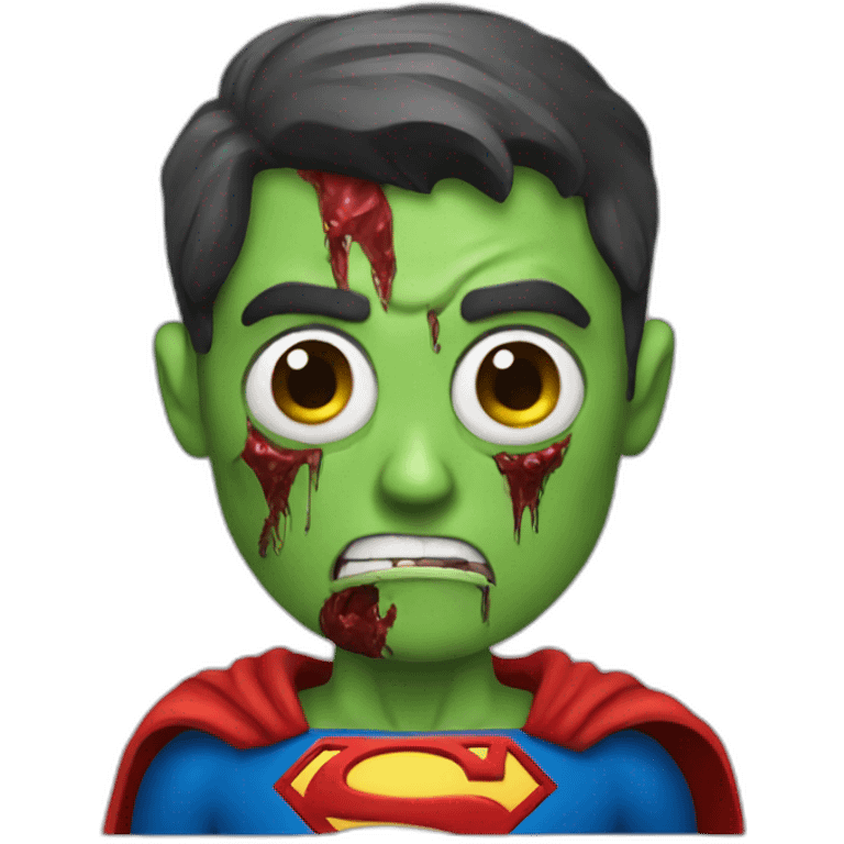 Zombie superman emoji